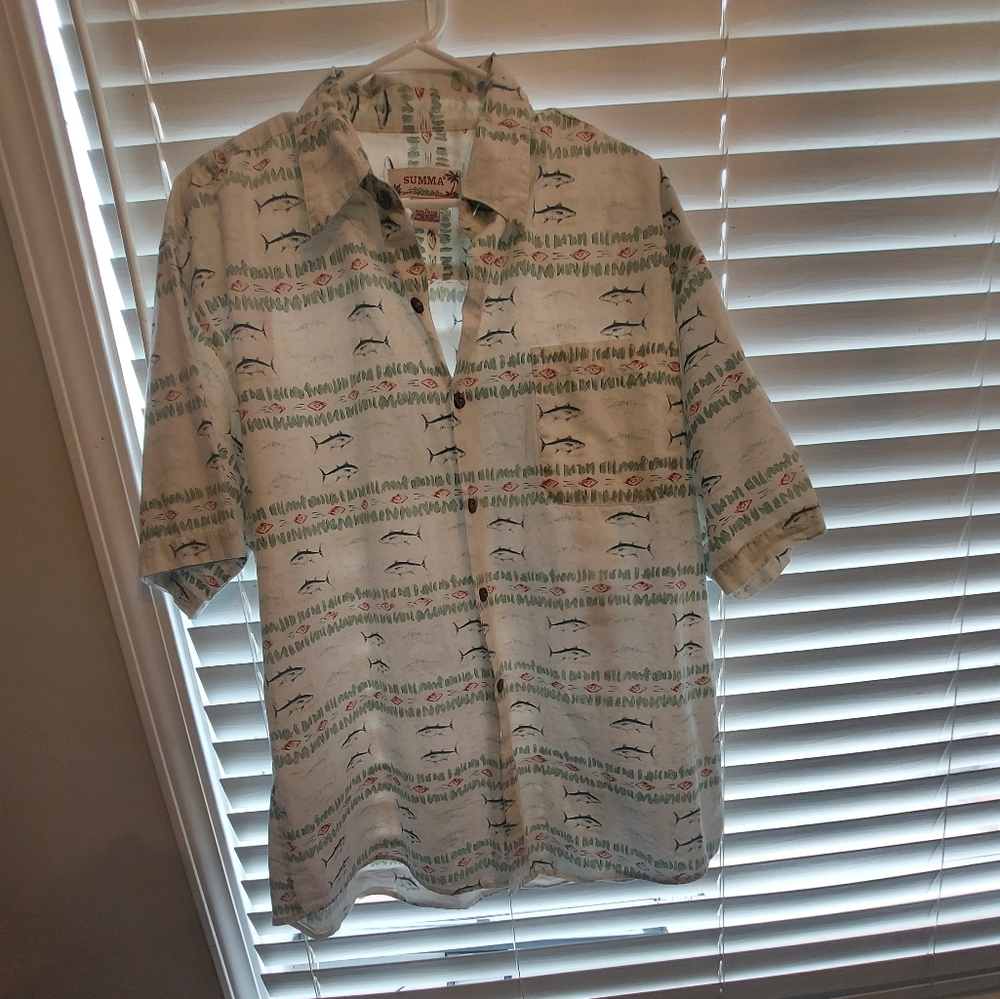 Summa button down shirt size Xl